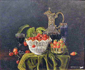 Named contemporary work « FRAISES ET CERISES », Made by EDWARD