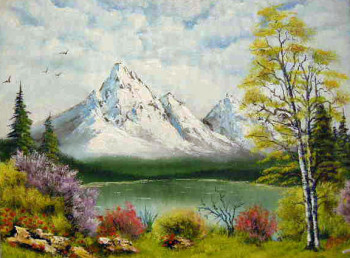 Named contemporary work « BOB MOUTAINS DEU », Made by EDWARD