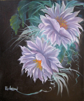 Named contemporary work « FLEURS BLANCHES », Made by EDWARD