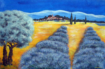 Named contemporary work « LAVANDE DE VALENSOL », Made by EDWARD