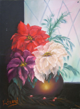 Named contemporary work « 3 FLORS », Made by EDWARD