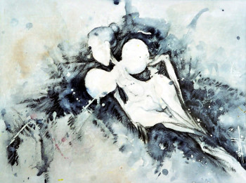 Contemporary work named « Naissance de la pudeur », Created by MEZIANE BOUSSAID