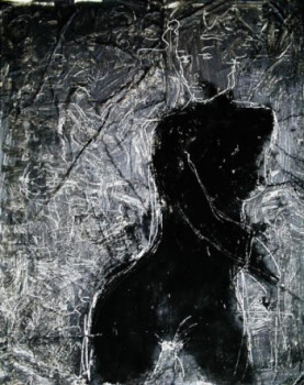 Named contemporary work « Femme et fumée », Made by LIA ANNE THIBOUT