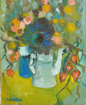 Named contemporary work « La Cafetière en fleurs », Made by LILIANE LOINTIER