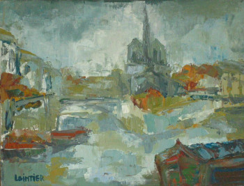 Named contemporary work « Notre Dame », Made by LILIANE LOINTIER