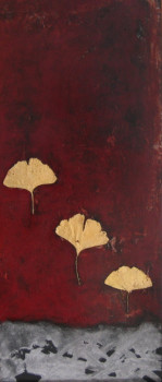 Named contemporary work « L'été des ginkgo  », Made by MICHELLE PONTIE