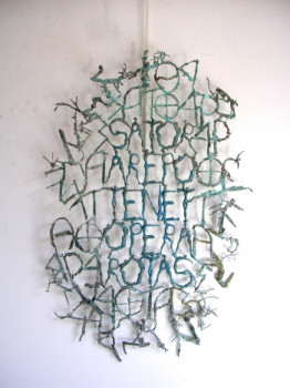 Named contemporary work « L'invention de l'écriture », Made by GILLES CANDELIER