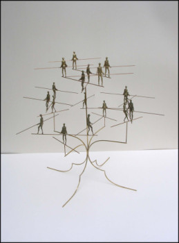 Named contemporary work « Equilibres », Made by GILLES CANDELIER