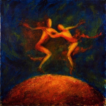 Contemporary work named « prise de bec », Created by ANNAGOL