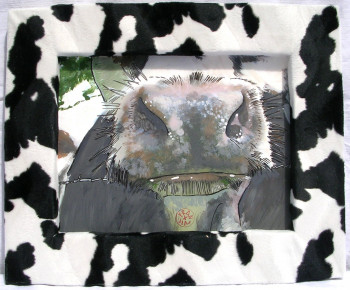 Named contemporary work « Vaches laitières n°1 », Made by FRAN ET JIM