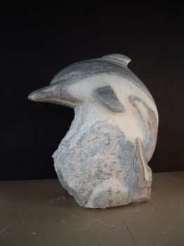 Named contemporary work « Dauphin », Made by YVON BESCOND