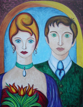 Named contemporary work « Le couple », Made by STEPHANE CUNY