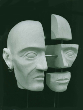 Named contemporary work « decomposition facial », Made by JANPI.R