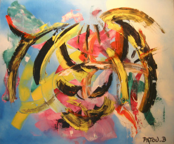 Contemporary work named « introspection rasta », Created by PATOU.B