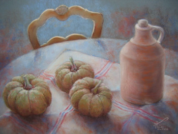Named contemporary work « 3 potirons », Made by ALICE DENAT-BOURGADE