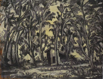 Contemporary work named « Cabane en forêt », Created by ANDRé MISSANT