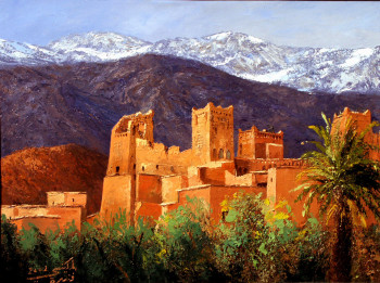 Named contemporary work « kasbah-de-toundout », Made by MKINSI FANIDA