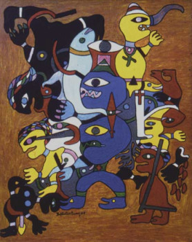 Named contemporary work « O Traidor de Gungunhana », Made by BAPTISTA ANTUNES .