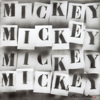 Named contemporary work « Mickey 37 », Made by PARIS-PICHON