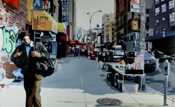 Contemporary work named « RUE DE NY LOTTO », Created by CLOTILDE NADEL