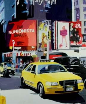 Contemporary work named « TAXI NY », Created by CLOTILDE NADEL