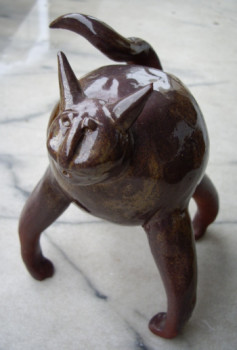 Named contemporary work « Chat », Made by VALéRIE JOSSERAND