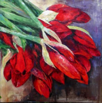 Named contemporary work « Amaryllis », Made by LENA B
