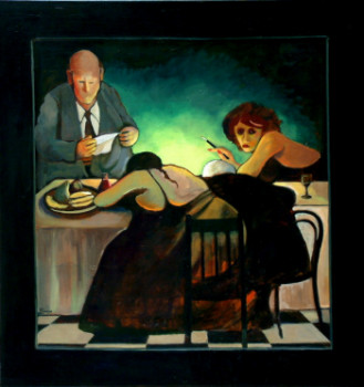 Named contemporary work « La grande bouffe », Made by CAROLYN JORDAN