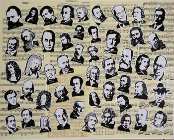 Named contemporary work « "50 maitres de musique" », Made by CLAUDE NOGUE