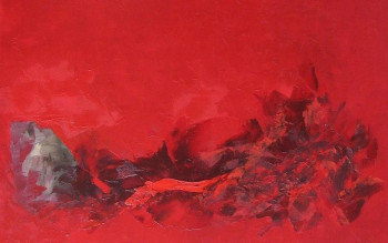 Named contemporary work « Rouges VIII », Made by MARCO