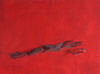 Named contemporary work « Rouge VII », Made by MARCO