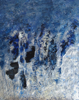 Named contemporary work « Bleus IX », Made by MARCO