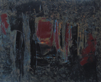 Named contemporary work « B et N IV », Made by MARCO