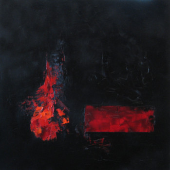 Named contemporary work « Noirs et Rouges II », Made by MARCO