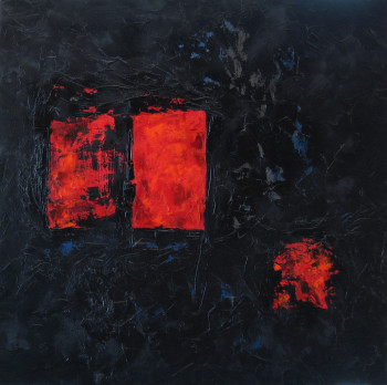 Named contemporary work « Rouges, Bleus, Ombres II », Made by MARCO