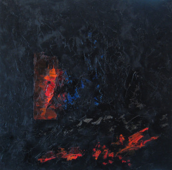 Named contemporary work « Rouges, Bleus, Ombres IV », Made by MARCO
