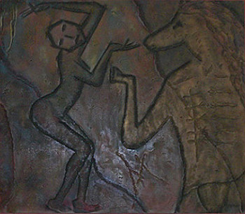 Named contemporary work « danse envie », Made by JACQUELINE JEREMIE