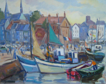 Contemporary work named « Honfleur », Created by LUCIEN COWLEY