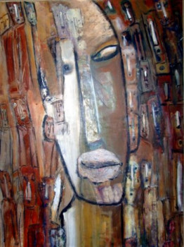 Named contemporary work « Masque », Made by SOURZAT