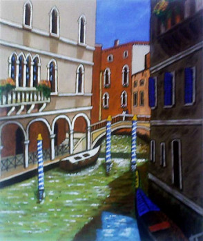 Named contemporary work « Venise », Made by NADINE TEMMERMAN