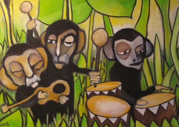 Named contemporary work « "A.C.J - Monkey'z Band " », Made by A.C.J