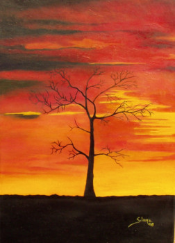 Named contemporary work « ALBERO SOLITARIO », Made by SILEMA