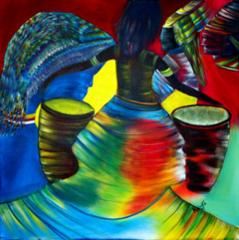 Named contemporary work « The Drummer », Made by KRISTO