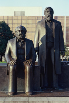 Named contemporary work « 1990 Berlin Marx und Engels  », Made by LAURENT TCHEDRY