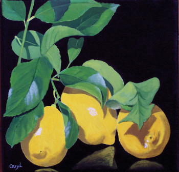 Contemporary work named « Citrons », Created by CARYL