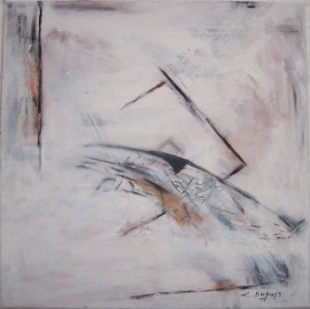 Named contemporary work « CONTEMPLATION BLANC 2 », Made by LYSIANE DUPUIS - CAVART