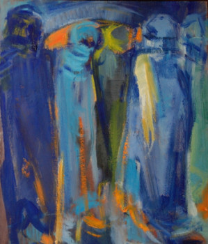 Named contemporary work « Des hommes à Tamanrasset », Made by JOSETTE ZENATTI