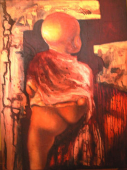 Named contemporary work « L'enfant de la guerre », Made by FAYE