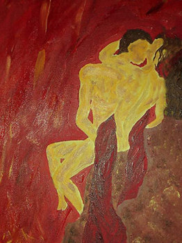 Named contemporary work « le baiser », Made by KRISTINA LARAM