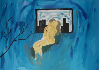 Named contemporary work « le baiser 2 », Made by KRISTINA LARAM